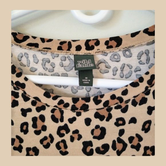 Cotton Leopard Babydoll Dress- Wild Fable, Sz Medium - Picture 4 of 4